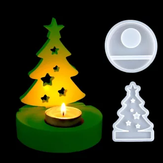   EPODA Karácsony Szilikon Forma Gyertya Szappan Gipsz Öntőforma Készlet