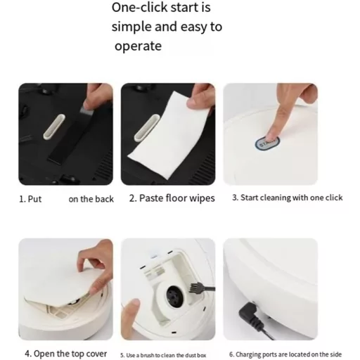 Robot aspirator automat Horamekia, aparat de curățat inteligent, mini aspirator