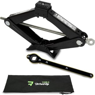   DriveUpTools 2 tonna hidraulikus autóemelő, 395 mm emelési magasság, vízálló táskával