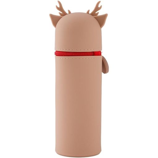 Husă de telefon din silicon Lulubug, crem, cu model ren.