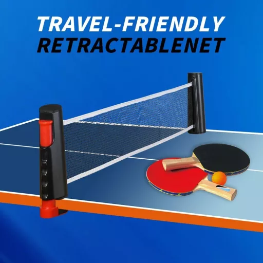 flintronic Összecsukható Ping Pong Hálózat 170 cm, Hordozható Asztalitenisz Háló Beltéri és Kültéri Használatra