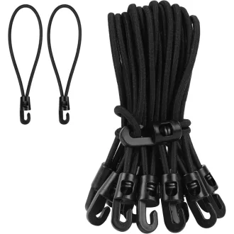   JULMELON Bungee Cord 20 db Horogos Gumikötél 15 cm Ponyvafeszítő