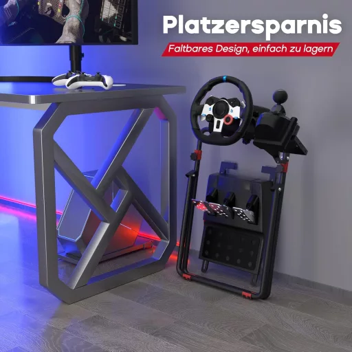 Skladací stojan na volant DIWANGUS pre Logitech G923/G920/G29 Thrustmaster T248X/T300 PS5/PS4/Xbox/PC