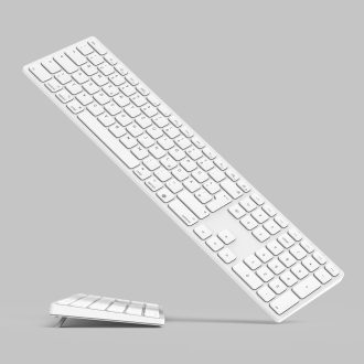   Yivandi Wireless Bluetooth Billentyűzet Mac-hez QWERTZ Numerikus Billentyűzettel