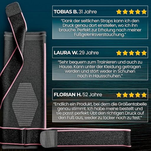 NativoDex Állítható Bokaszorító Plantar Fasciitis és Achilles Ín Támogatáshoz