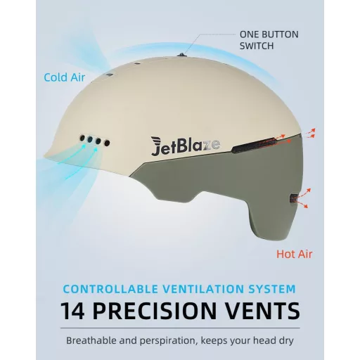 Cască de schi și snowboard JetBlaze cu ventilație pentru adulți și tineri