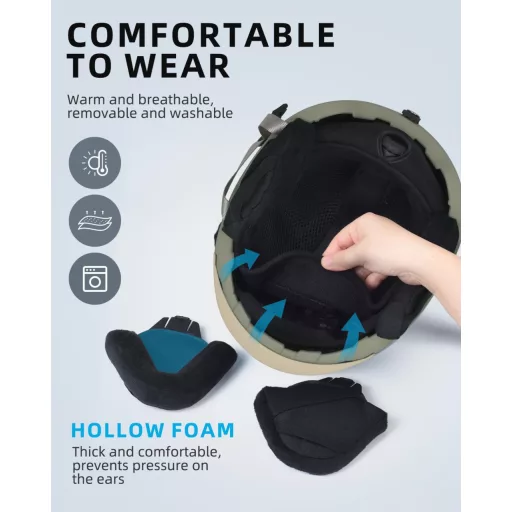 Cască de schi și snowboard JetBlaze cu ventilație pentru adulți și tineri