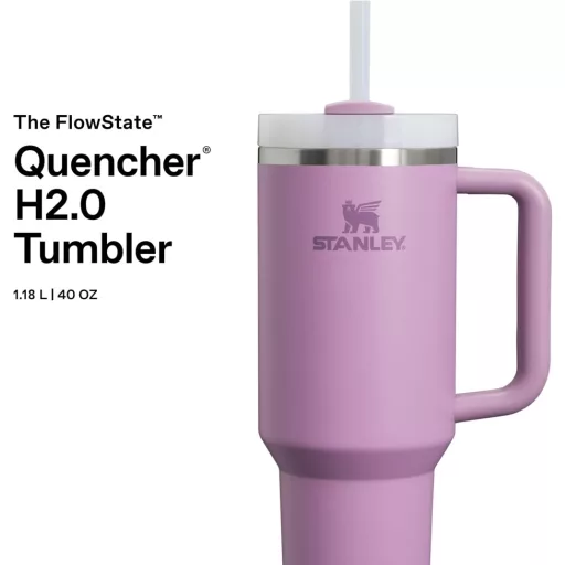 STANLEY Quencher H2.0 1,2L Termikus Ivópalack Szívószállal, 11 Órás Hűtés, Lila - 1.2L, Fliederfarben, Core