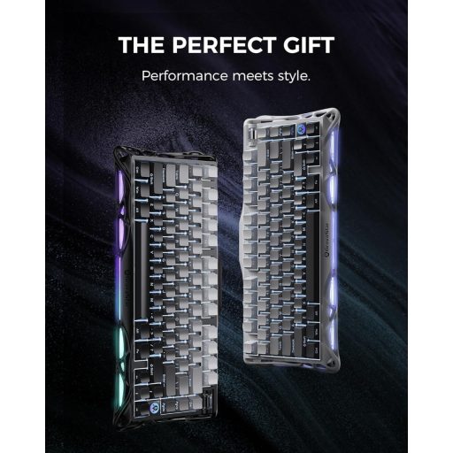 GravaStar Mercury K1 75% Mechanikus Gaming Billentyűzet Alumínium Exoskeleton RGB