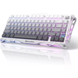   GravaStar Mercury K1 75% Mechanikus Gaming Billentyűzet Alumínium Exoskeleton RGB