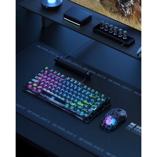 Tastatură de Gaming Wireless GravaStar Mercury K1 Lite 75% cu Iluminare RGB