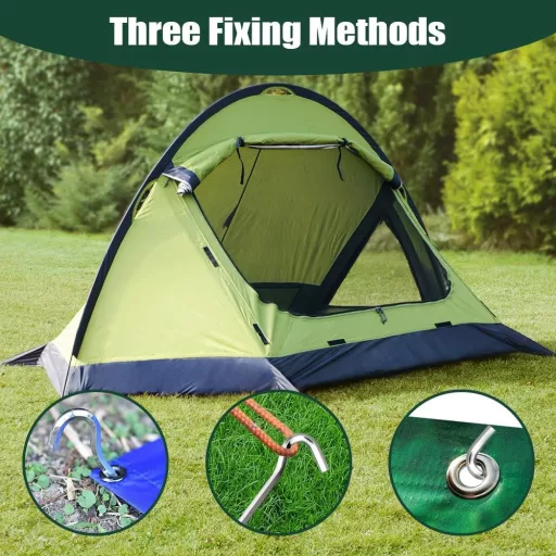 flintronic Piroane Cort 18cm Aluminiu 24buc. Țăruși Cort Metal Dur pentru Camping