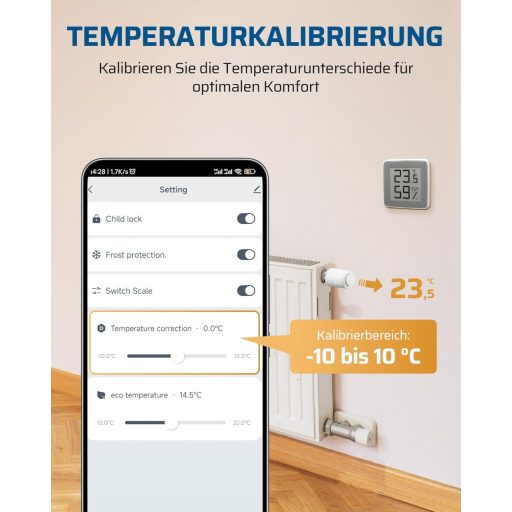 Termostat inteligent Zigbee DEWENWILS pentru calorifer, control programabil al încălzirii, compatibil cu Alexa și Google Home