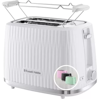   Russell Hobbs Eden 27370-56 kenyérpirító 2 szeletes fehér 6 fokozat leolvasztás funkcióval