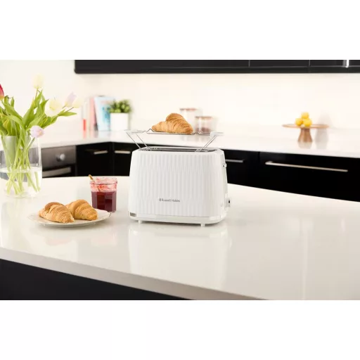 Russell Hobbs Eden 27370-56 kenyérpirító 2 szeletes fehér 6 fokozat leolvasztás funkcióval
