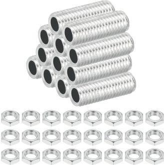   PATIKIL M8 Menetes Lámpacsatlakozó Készlet 12db Fehér Cinkozott Lámpaadapter