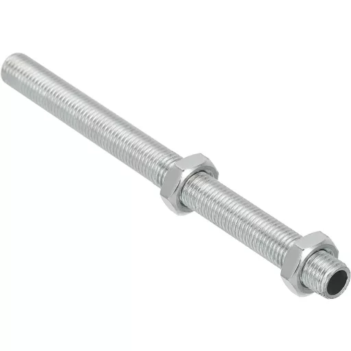 Set 12 Adaptoare pentru Lampă PATIKIL M8, Filetate, Zincate, Albe