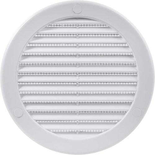 Vent Systems 100 mm Grilă de aerisire rotundă maro cu plasă de insecte - Gură de aerisire de perete și tavan pentru baie, bucătărie, birou, garaj