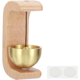   PATIKIL Fa Ajtócsengő Mágneses Függeszthető Fém Harangos Csengő Önragasztós