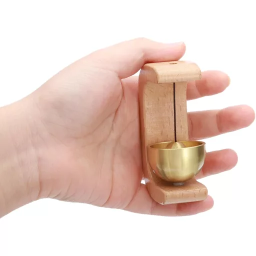 PATIKIL Fa Ajtócsengő Mágneses Függeszthető Fém Harangos Csengő Önragasztós