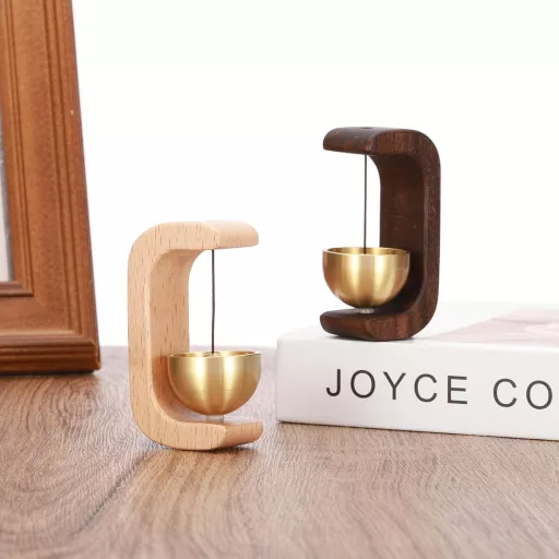 PATIKIL Fa Ajtócsengő Mágneses Függeszthető Fém Harangos Csengő Önragasztós