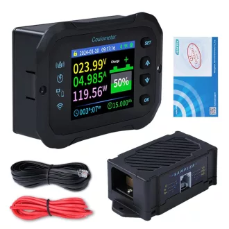   DewinLVD 600A WiFi Akkumulátor Monitor 12-72V Feszültségmérő App Vezérléssel