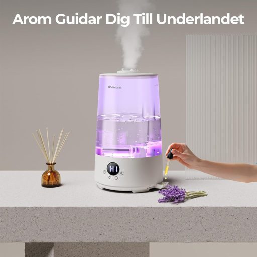 Homvana 3.6L párásító 360° hideg köd 34 órás működés csendes 16dB