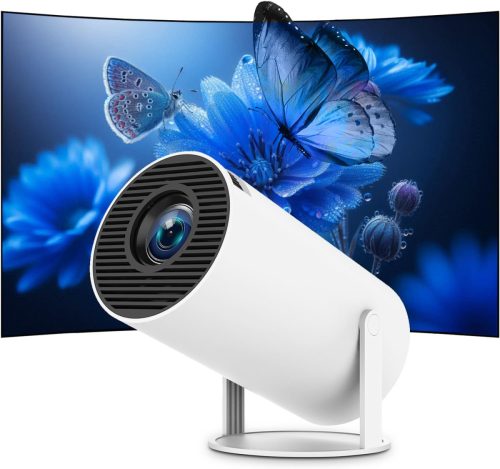 Thunrlge HY300 Mini Projektor 4K Kompatibilis - WiFi 6, BT5.2, Android 11, Netflix, 180° Forgatható, Automatikus Keystone Korrekció, HDMI/US