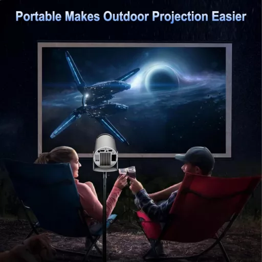 Thunrlge HY300 Mini Projektor 4K Kompatibilis - WiFi 6, BT5.2, Android 11, Netflix, 180° Forgatható, Automatikus Keystone Korrekció, HDMI/US