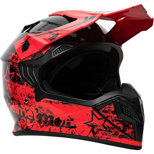 Cască MotoCross Copii Helmblazia M, Omologare ECE R22.06 - Cască Fullface Offroad pentru Motocicletă, Quad, ATV