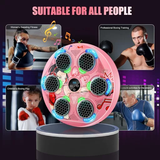 JUOIFIP Bluetooth Ütőgép Falra Szerelhető Zenés Boxzsák 15 Fokozat