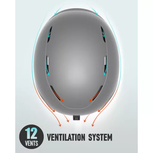 Cască de schi RIOROO cu vizieră integrată, cască de snowboard ventilată, unisex