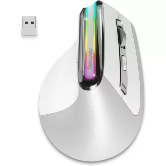   NEWWAY A9 Ergonomikus Vezeték Nélküli Egér - 2.4GHz WiFi, USB-C, RGB, 2400 DPI