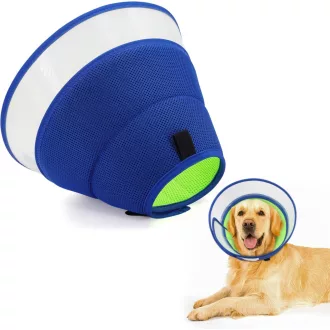   Super mäkký psí ochranný golier, nastaviteľný pooperačný golier pre malé, stredné a veľké psy