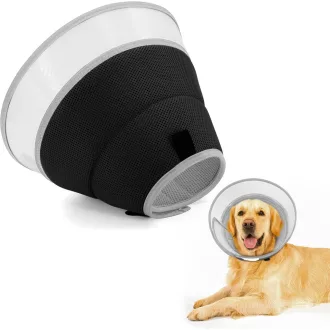   Super mäkký obojok pre psov 3XL, nastaviteľný ochranný golier po operácii pre malé, stredné a veľké psy