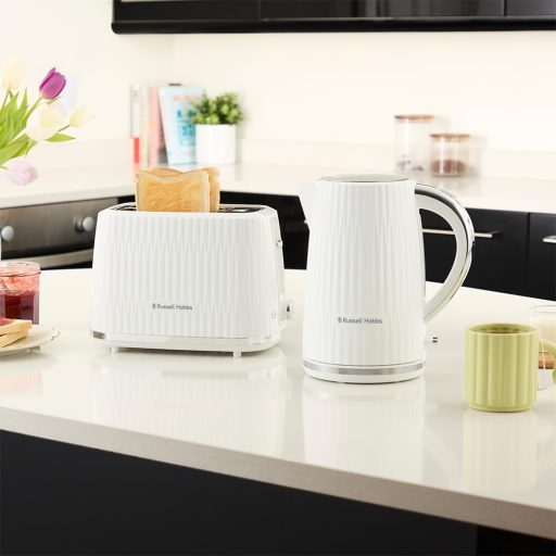 Russell Hobbs Eden fehér vízforraló 1,7L rozsdamentes acél szűrővel