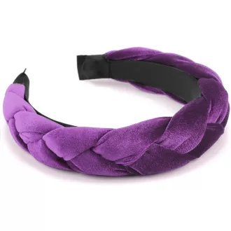   DRESHOW Fonott Fejpánt Női Velúr Rugalmas Hajpánt Keresztezett Hajkiegészítés