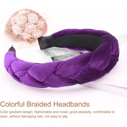 DRESHOW Pletená čelenka Dámska semišová elastická čelenka s prekríženým dizajnom vlasový doplnok