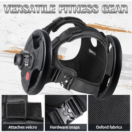 Vestă cu greutăți IRONPULSE pentru antrenament Crossfit, cu încărcare până la 80 kg și opritoare