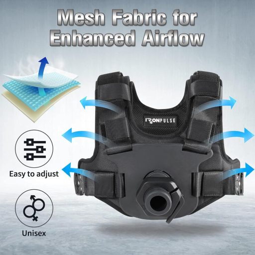 Vestă cu greutăți IRONPULSE pentru antrenament Crossfit, cu încărcare până la 80 kg și opritoare