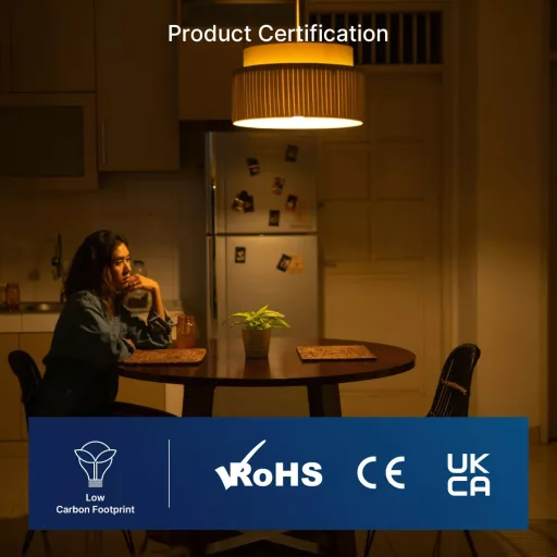 FLSNT E27 Dimmelhető G95 Vintage Izzó 5,5W Meleg Fehér 2200K 550LM