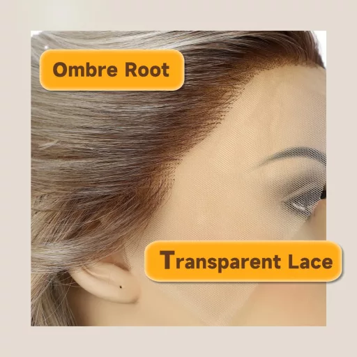 Sapphirewigs Szőke Paróka 13x4 Csipke Előlappal - 56 cm Hullámos Műhaj, Előtépett, Hőálló, 150% Sűrűség, Átlátszó Csipke, Napi Viseletre