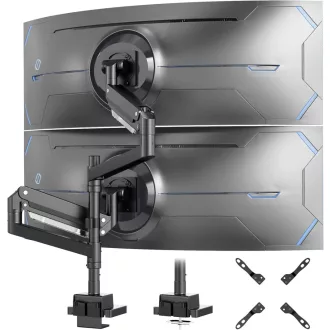   Putilsen Mount Dual Monitor Tartó 24-57" Gázrugós Állvány Magasságállítható