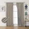 Joydeco 100% Blackout Linen Függöny Szett 2db 245x140cm Hőszigetelő Hangszigetelő