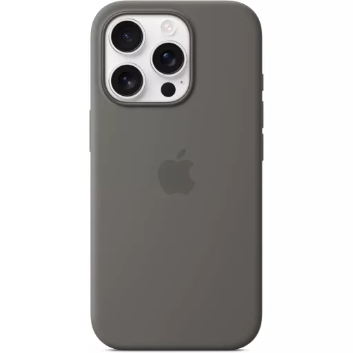 Apple iPhone 16 Pro szilikon tok MagSafe kőszürke