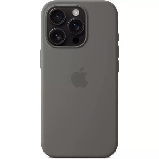 Apple iPhone 16 Pro szilikon tok MagSafe kőszürke