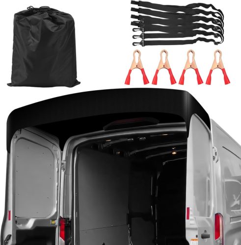 MaxAwe Hátsó Ajtó Védőponyva - 210D Oxford Vízálló Anyag, VW T5/T6 és Ford Transit Kisbuszokhoz - Hóálló Hátsóajtó Védőtakaró Tárolótáskával