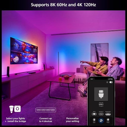 Philips Hue Play HDMI Sync Box 8K - LED szinkronizáló eszköz 4 készülékhez