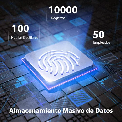 Ceas Digital de Pontaj NGTeco W2 - Calcul Automat al Orelor de Lucru, Salvare Date în Caz de Pană de Curent, Acumulator Încorporat, WiFi