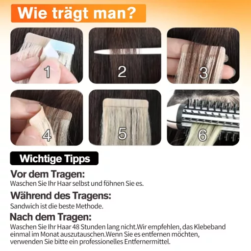 ISHEENY Tape-In Valódi Hajhosszabbítás Göndör 55cm Természetes Fekete 50g